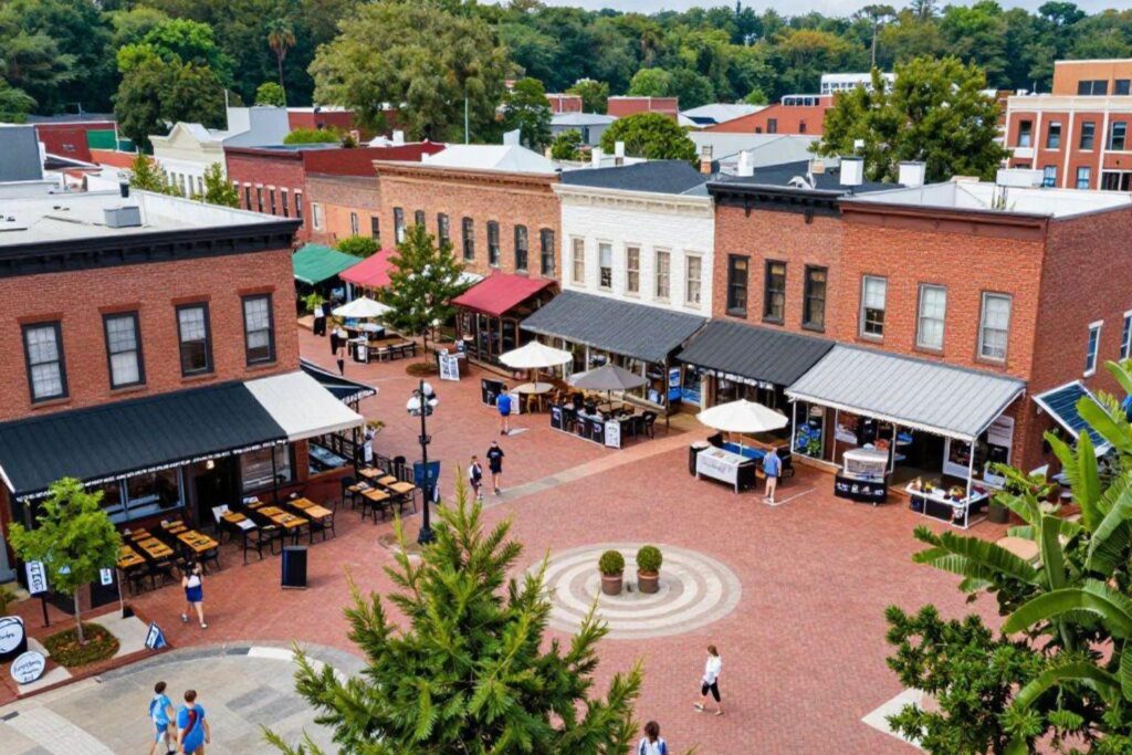 Historic Marietta Square in Marietta, Georgia
