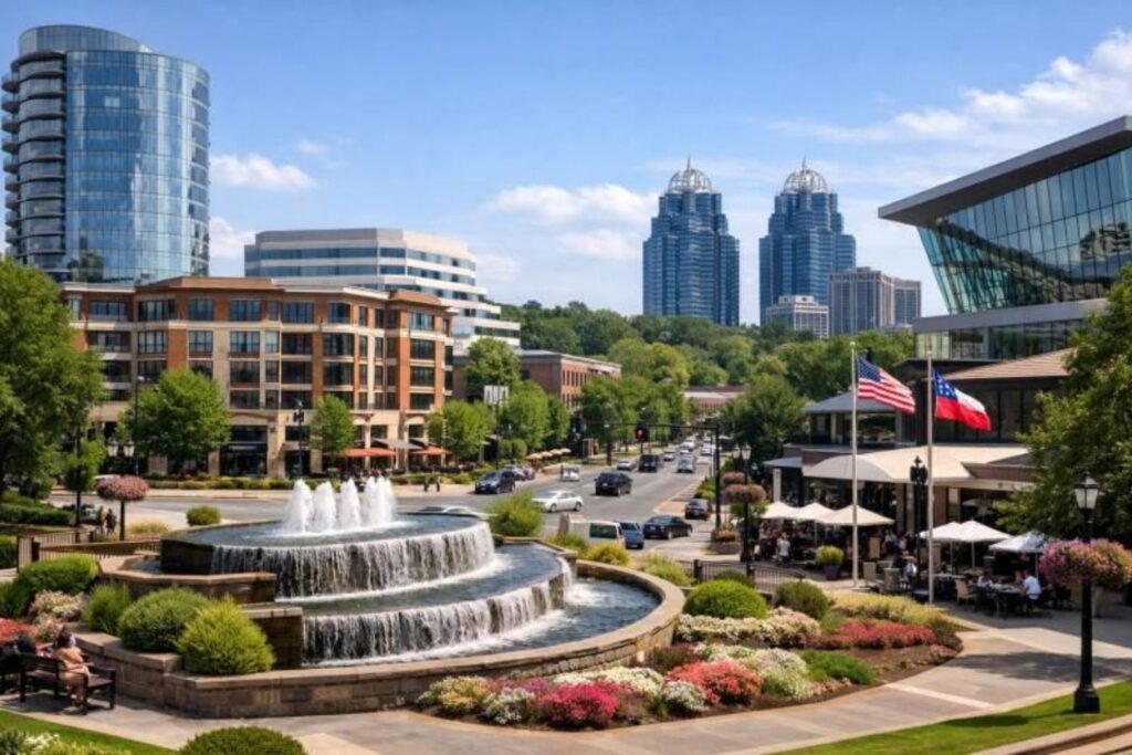 Sandy Springs, Georgia skyline and city center